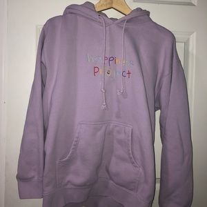 Lavender happiness project hoodie